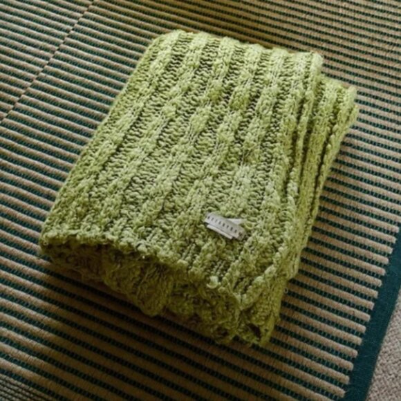 Pottery Barn Other - Pottery Barn Green Channel Throw Blanket